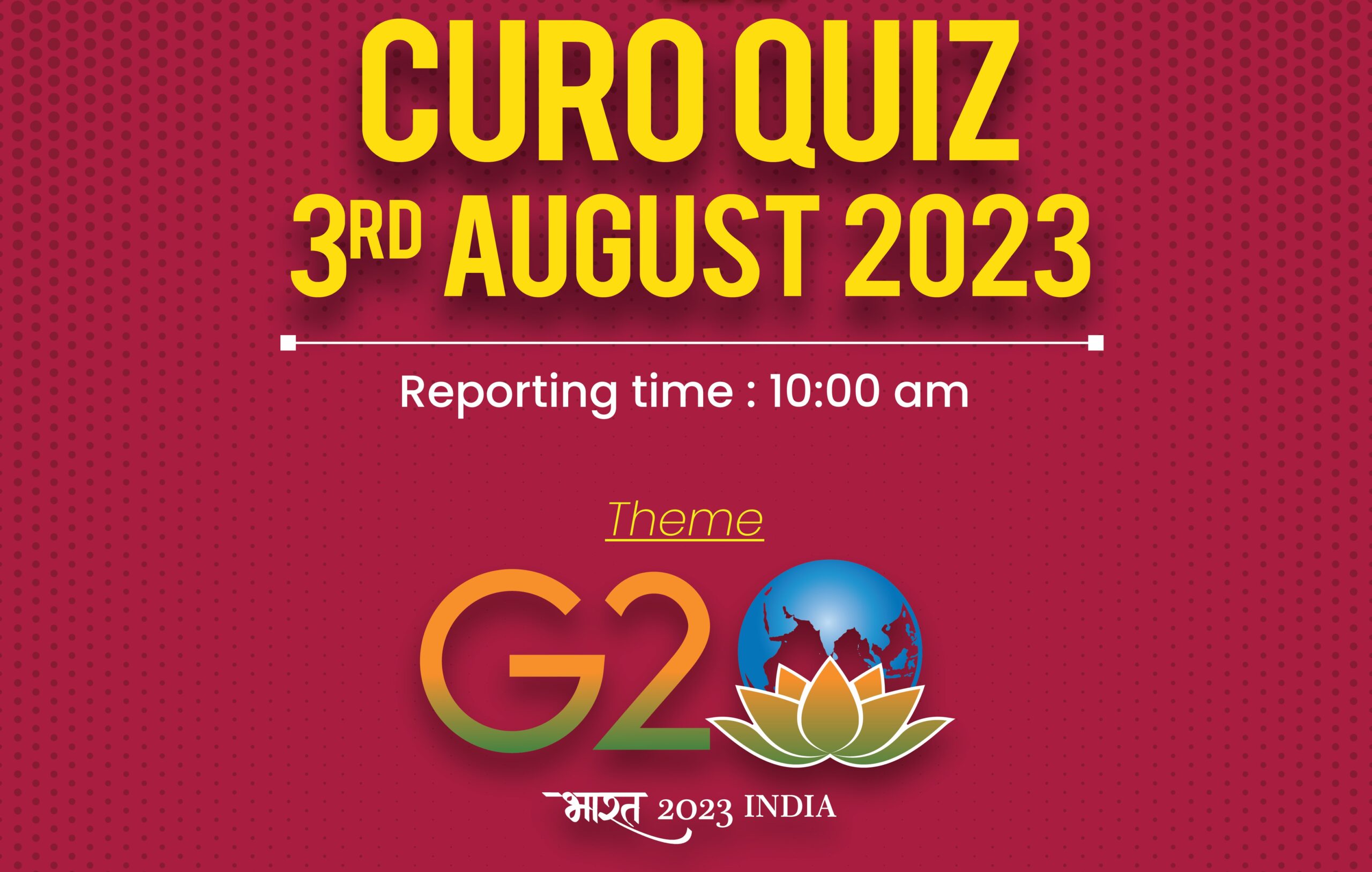 SPS Bhopal Hosts Inter School Quiz on G20