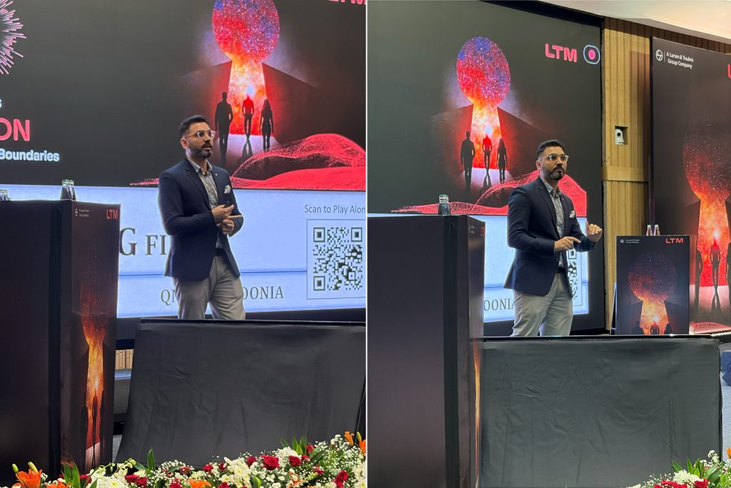 Quizmaster Ajay Poonia at LTM's Rhythm Rubicon Finale
